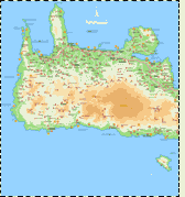 map of chania