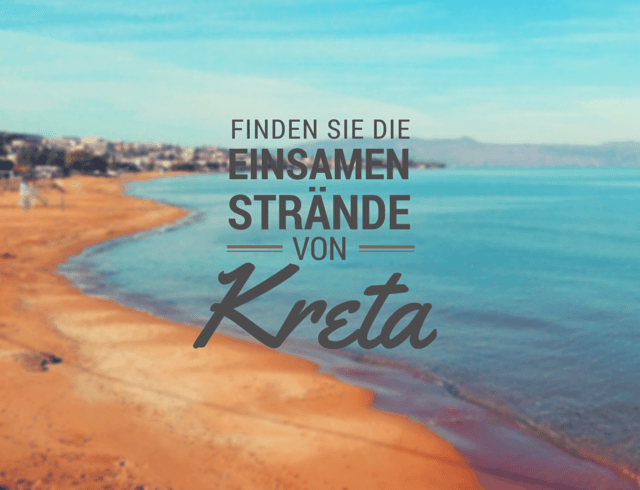 einsamen Strände von Kreta