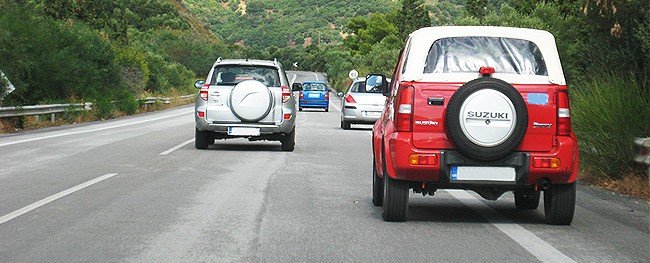 Fahrspur in Kreta