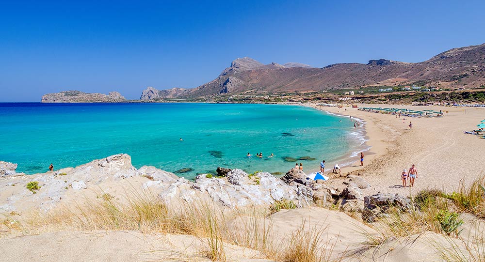 Der lange Strand von Falassarna