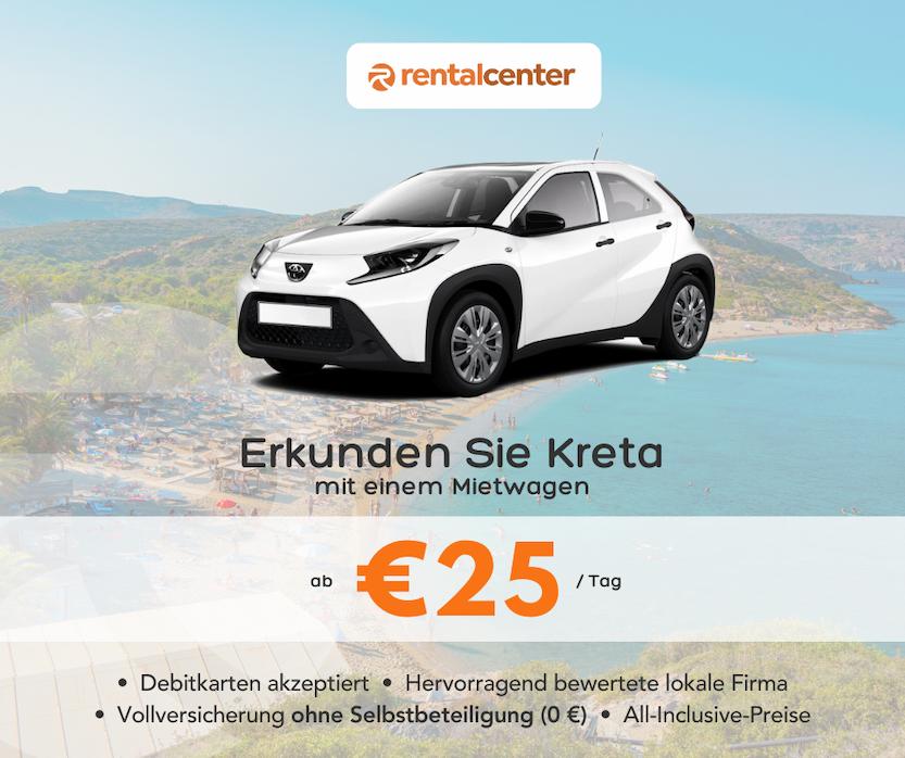 Erkunden Sie Kreta mit einem Mietwagen!