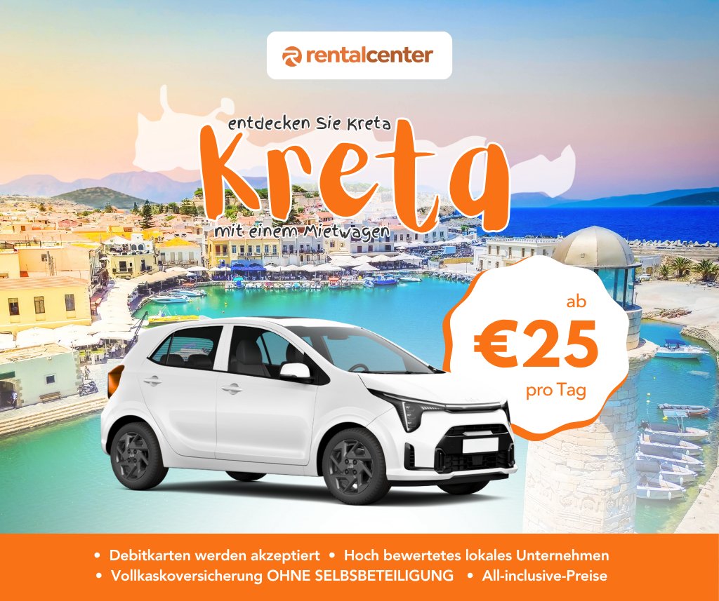 Entdecken Sie Kreta mit einem Mietwagen!