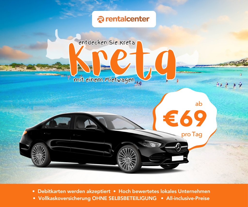 Entdecken Sie Kreta mit einem Mietwagen!