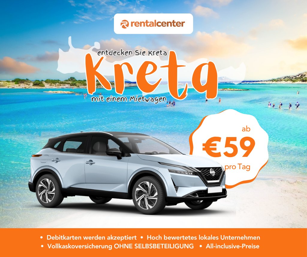 Entdecken Sie Kreta mit einem Mietwagen!