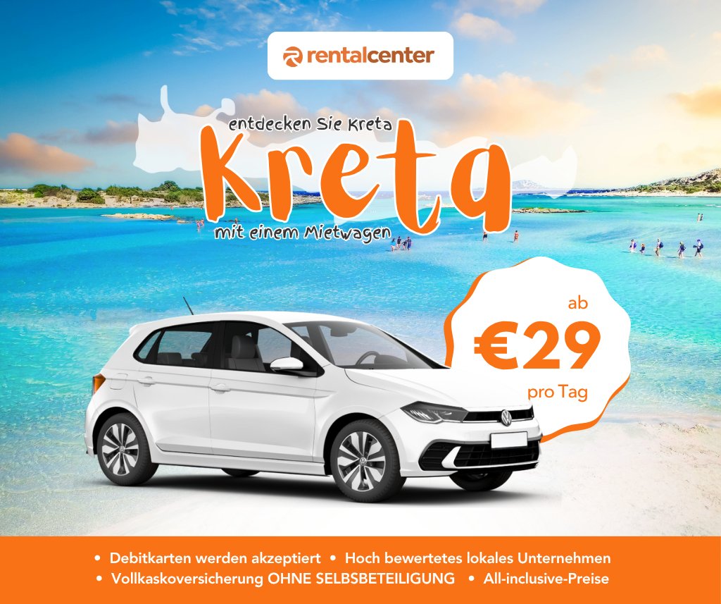 Entdecken Sie Kreta mit einem Mietwagen!