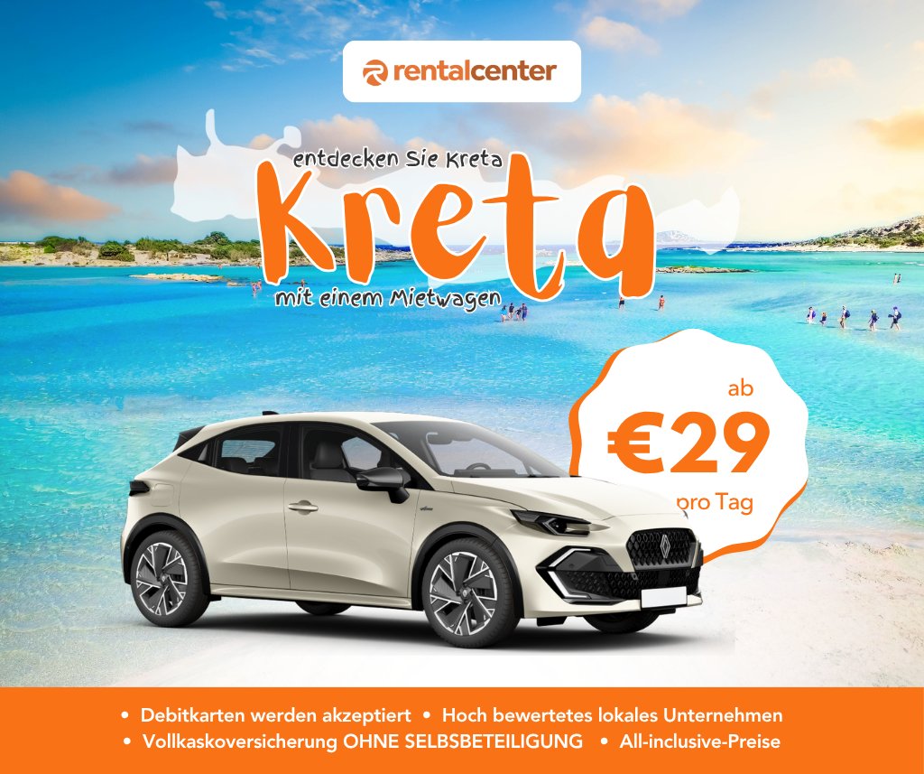 Entdecken Sie Kreta mit einem Mietwagen!