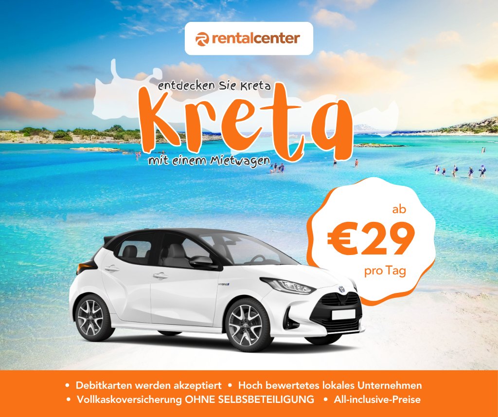 Entdecken Sie Kreta mit einem Mietwagen!