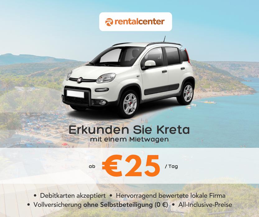 Erkunden Sie Kreta mit einem Mietwagen!