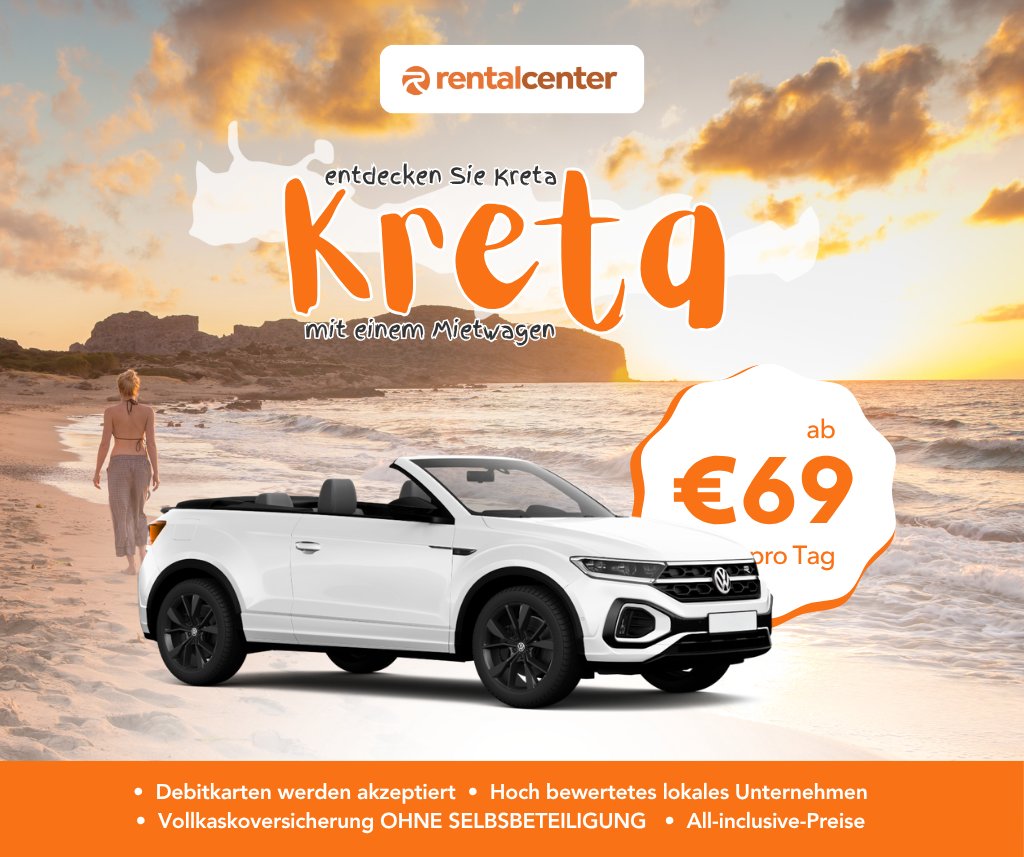 Entdecken Sie Kreta mit einem Mietwagen!