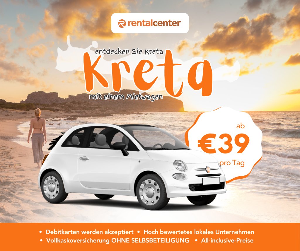Entdecken Sie Kreta mit einem Mietwagen!