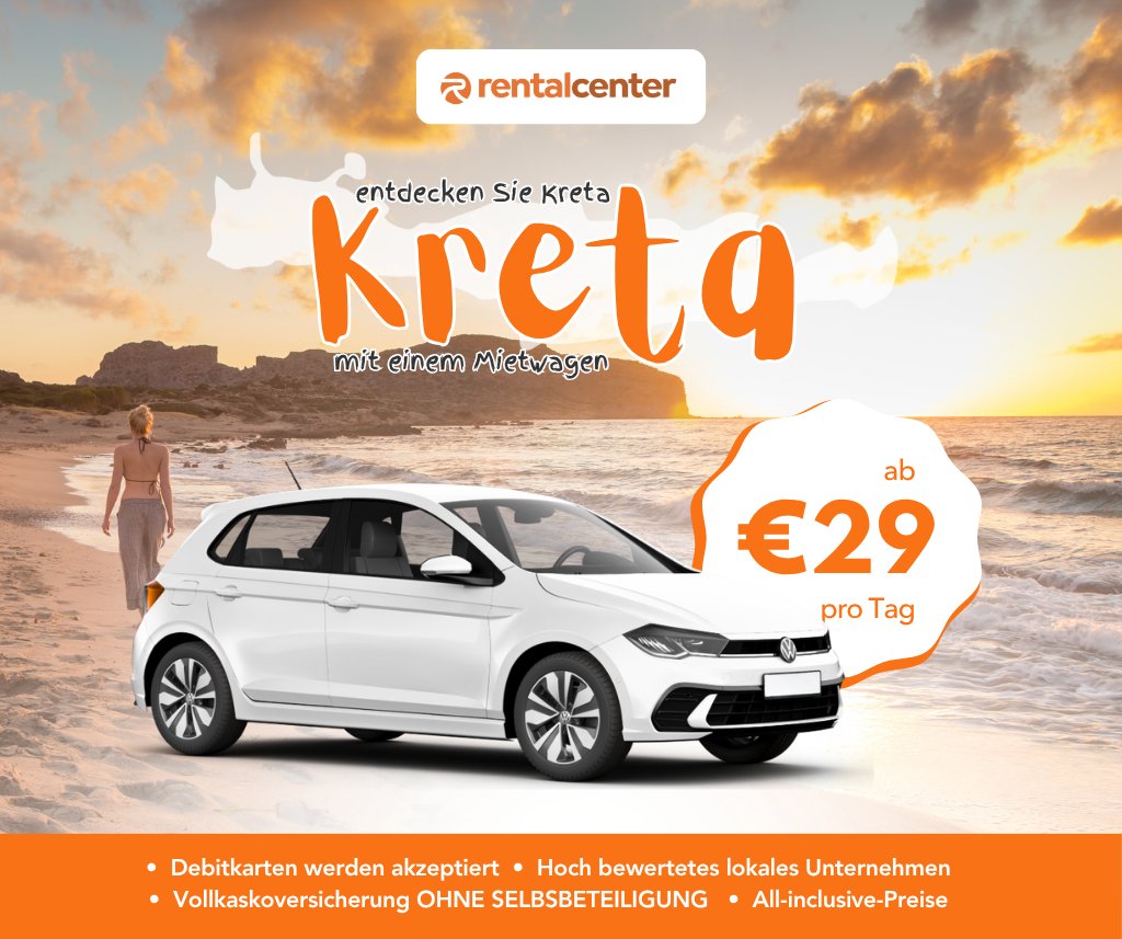 Entdecken Sie Kreta mit einem Mietwagen!