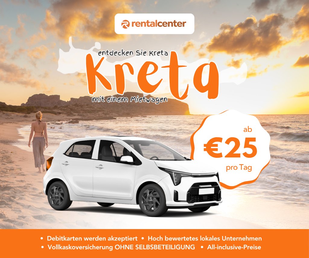 Entdecken Sie Kreta mit einem Mietwagen!