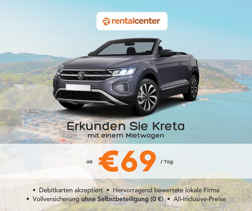 Erkunden Sie Kreta mit einem Mietwagen!