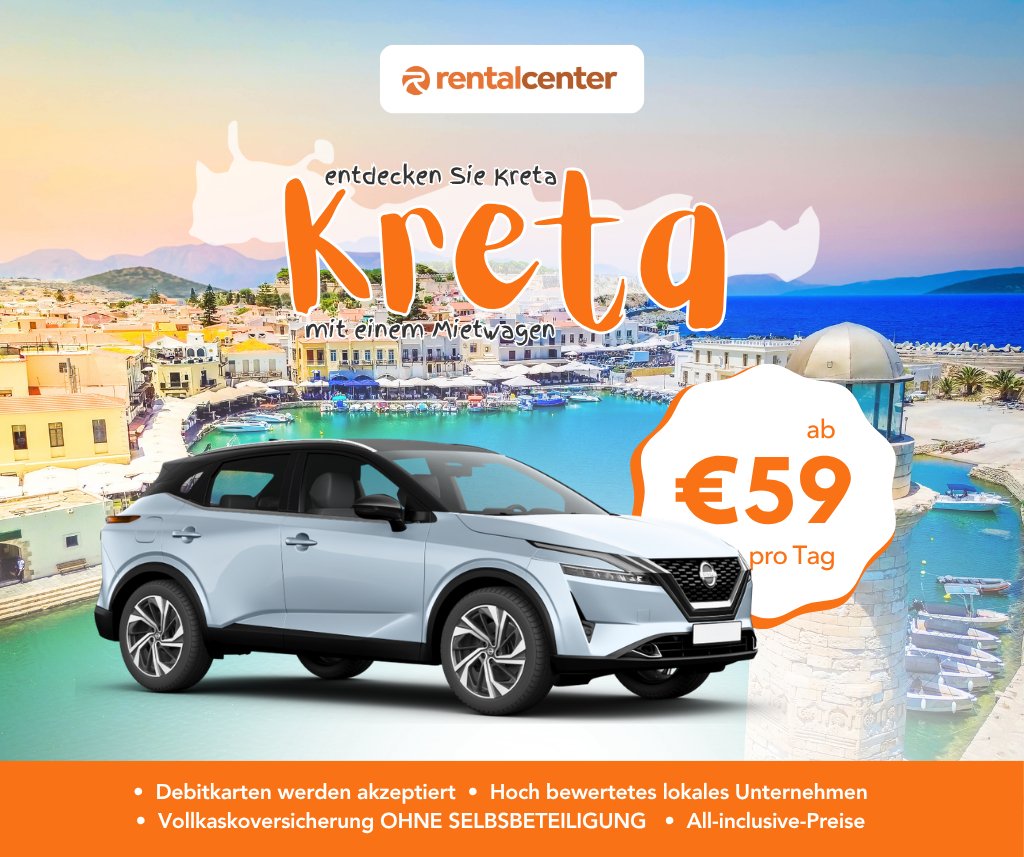 Entdecken Sie Kreta mit einem Mietwagen!