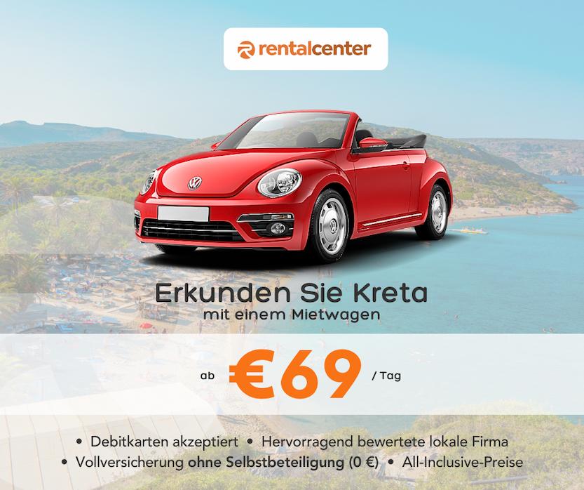 Erkunden Sie Kreta mit einem Mietwagen!
